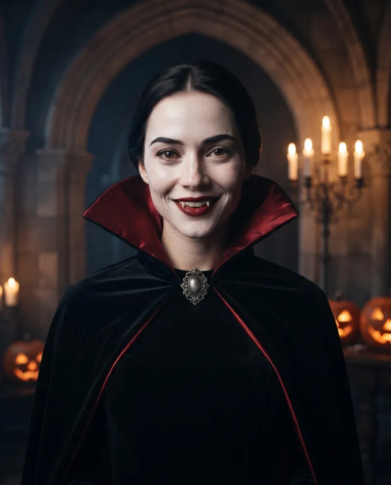 Gothic Vampire Halloween portrait